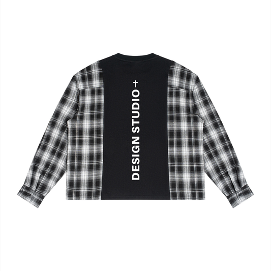 Spiritual Advisory Plaid Long Sleeve T-Shirt