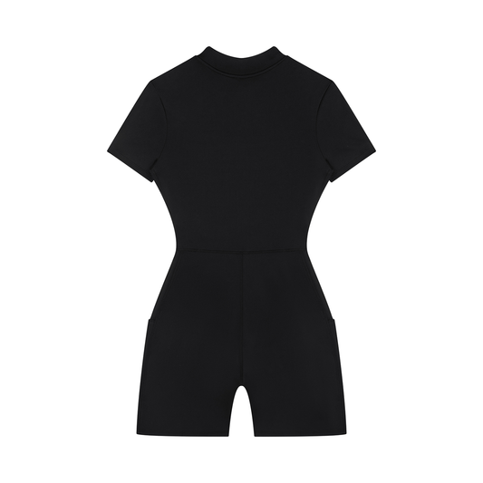 Women's ECDS Quarter-Zip Short Sleeve Romper