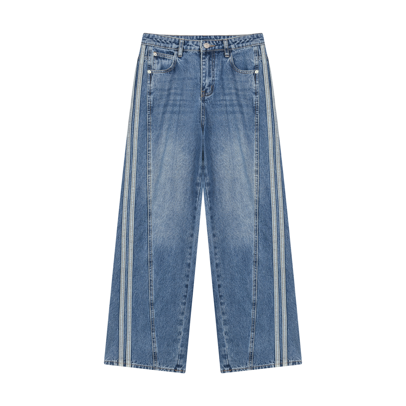 ECDS Women’s Wide Leg Blue Denim Jeans