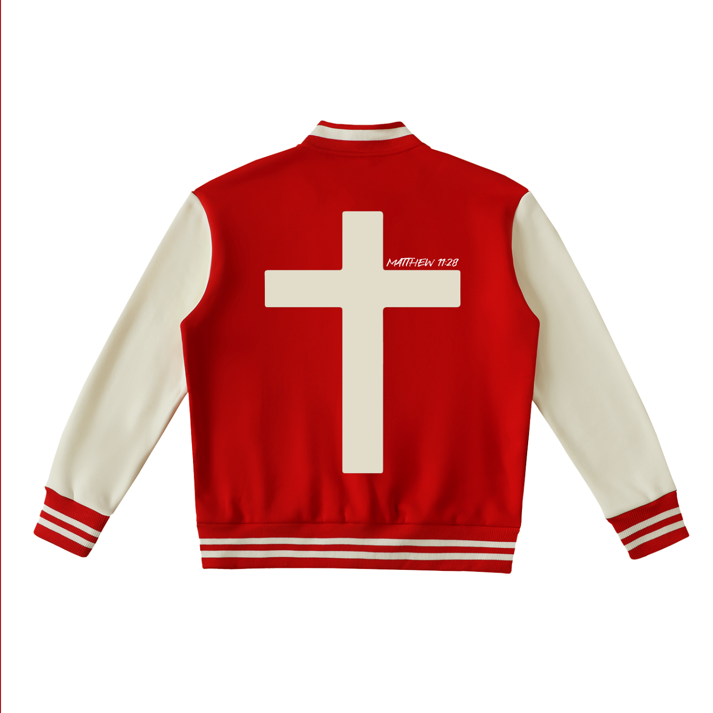 Enough.Varsity Jacket Red