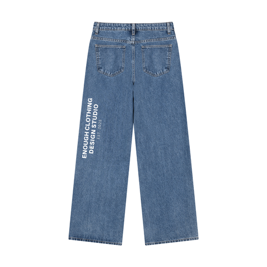ECDS Women’s Wide Leg Blue Denim Jeans