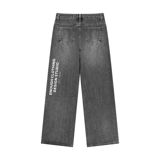 ECDS Women’s Wide Leg Black Denim Jeans