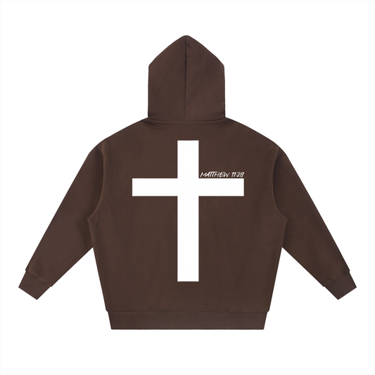 Enough.Essential Boxy Hoodie Coffee