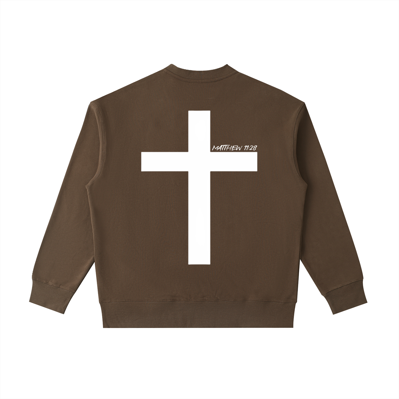 Enough.Crewneck Sweatshirt Coffee