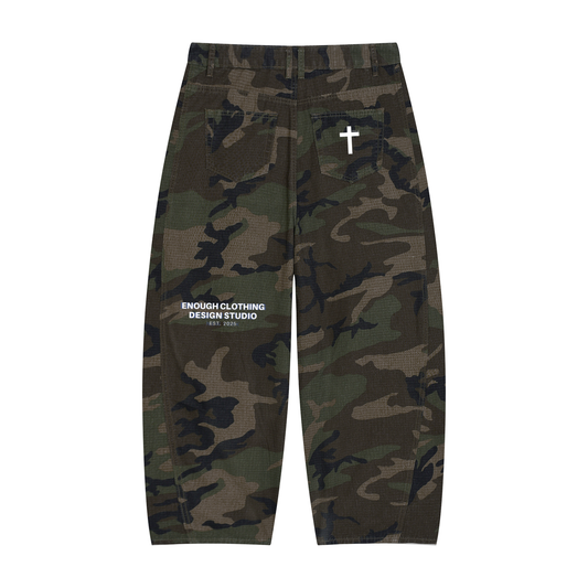ECDS Camo Barrel Leg Cargo Pants