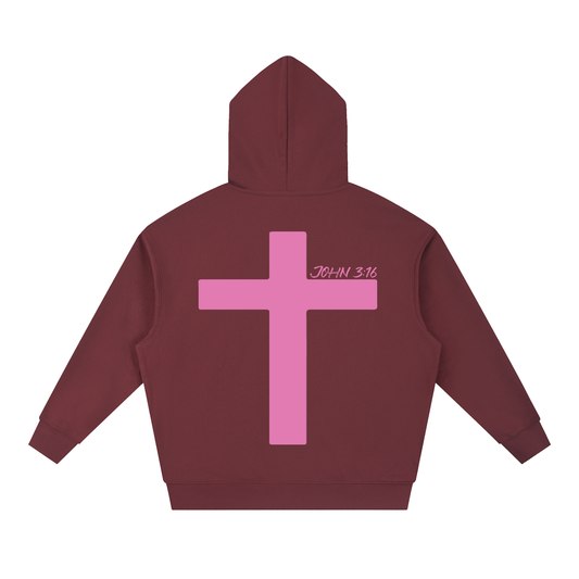 ECDS NY Boxy Hoodie Maroon