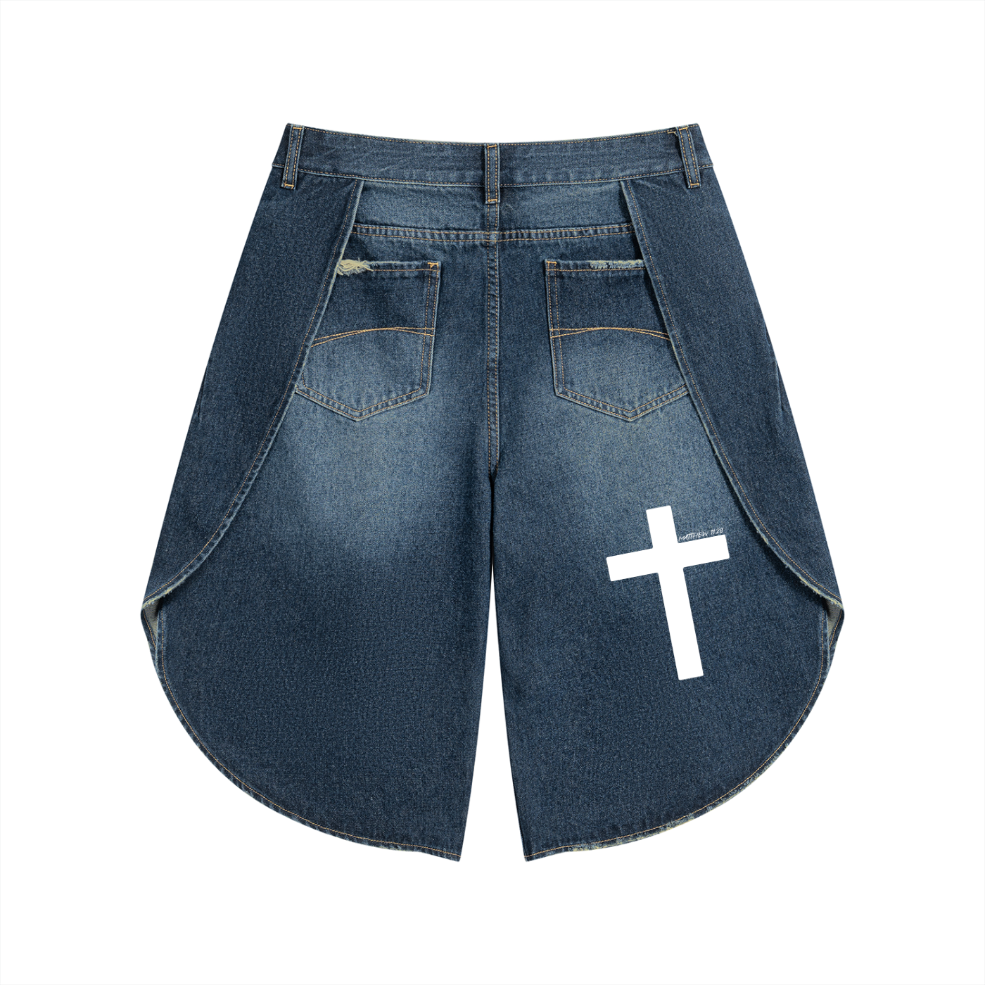 Men’s Wide Leg Denim Shorts