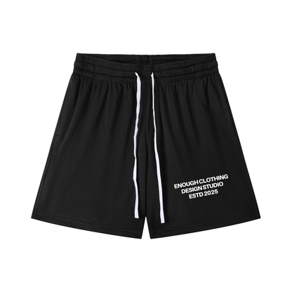 Enough.Mesh Drawstring Shorts