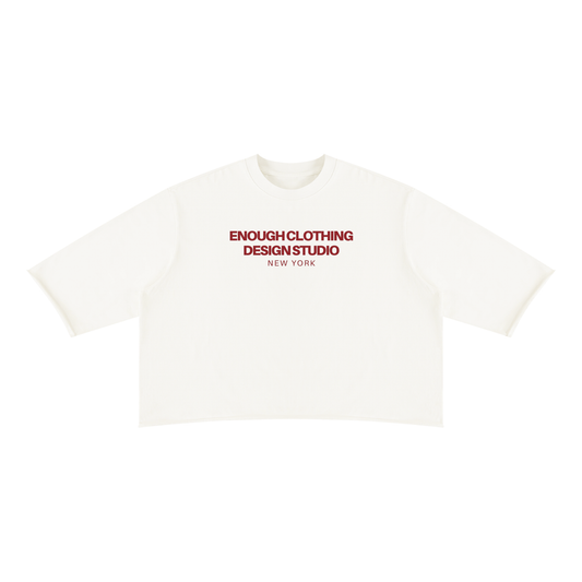 ECDS Mineral Wash Raw Hem Boxy T-Shirt