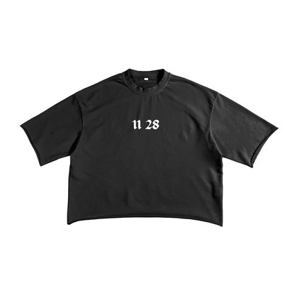 11:28 French Tee Green - Black