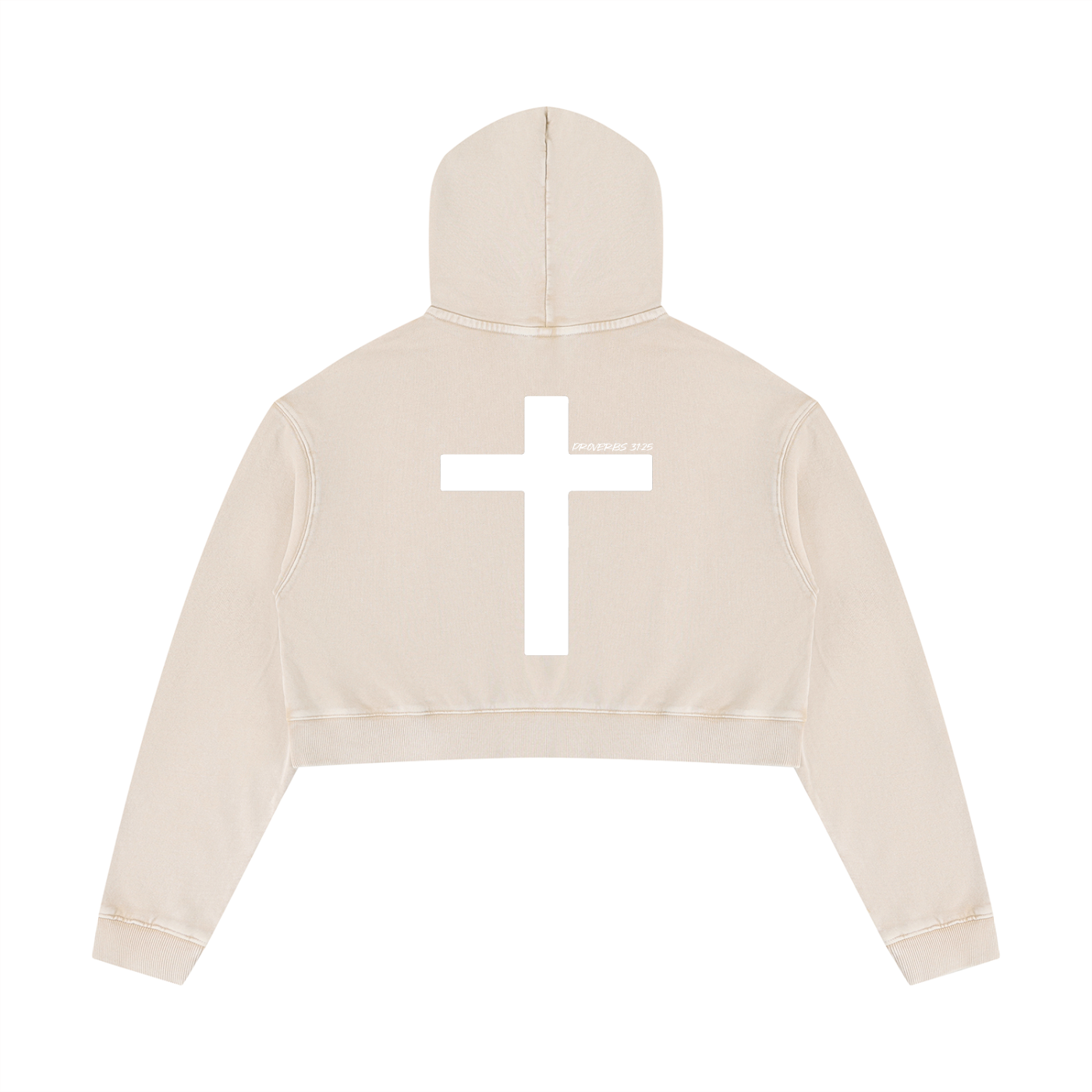 Women’s Mineral Washed Crop Hoodie