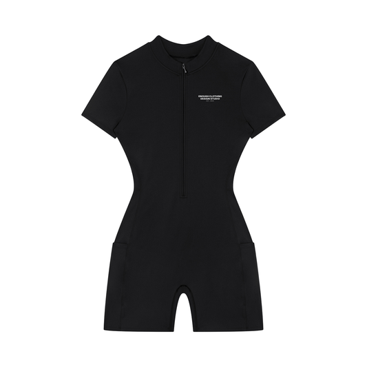 Women's ECDS Quarter-Zip Short Sleeve Romper
