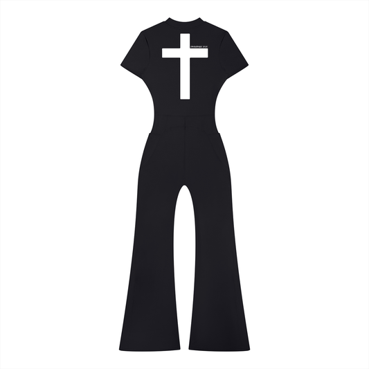 Women’s ECDS Tight Flared Leg Quarter-Zip Jumpsuit