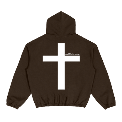 Enough.Boxy Hoodie Brown