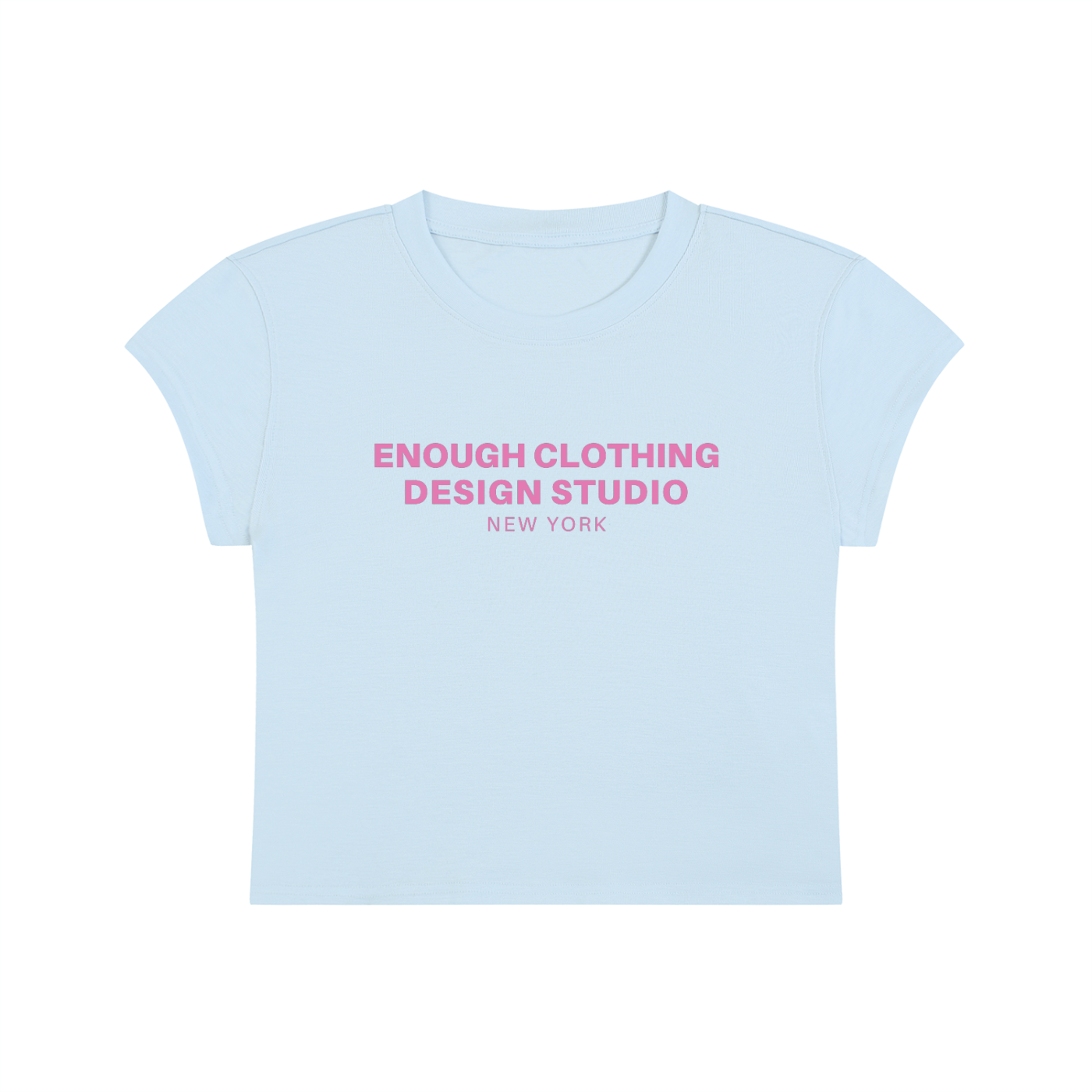 Women's ECDS NY Cropped Crewneck Light Blue
