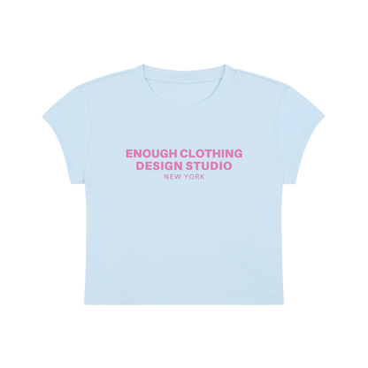 Women's ECDS NY Cropped Crewneck Light Blue