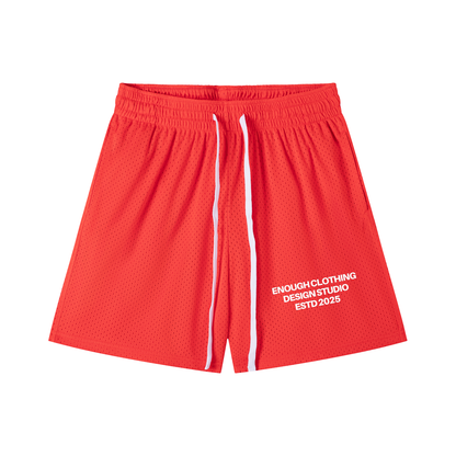 Enough.Mesh Drawstring Shorts