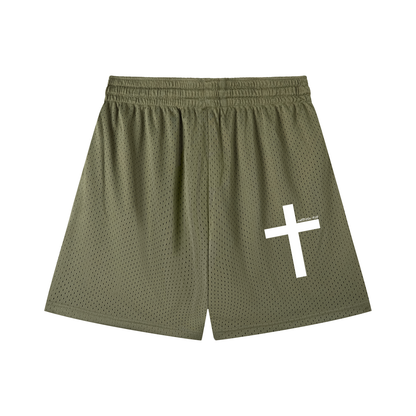 Enough.Mesh Drawstring Shorts