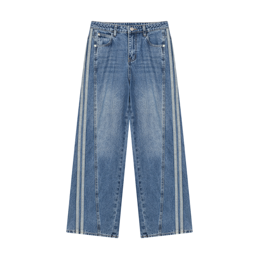 ECDS Women’s Wide Leg Blue Denim Jeans
