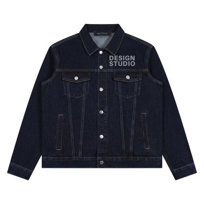 Unisex Vintage Wash Denim Jacket