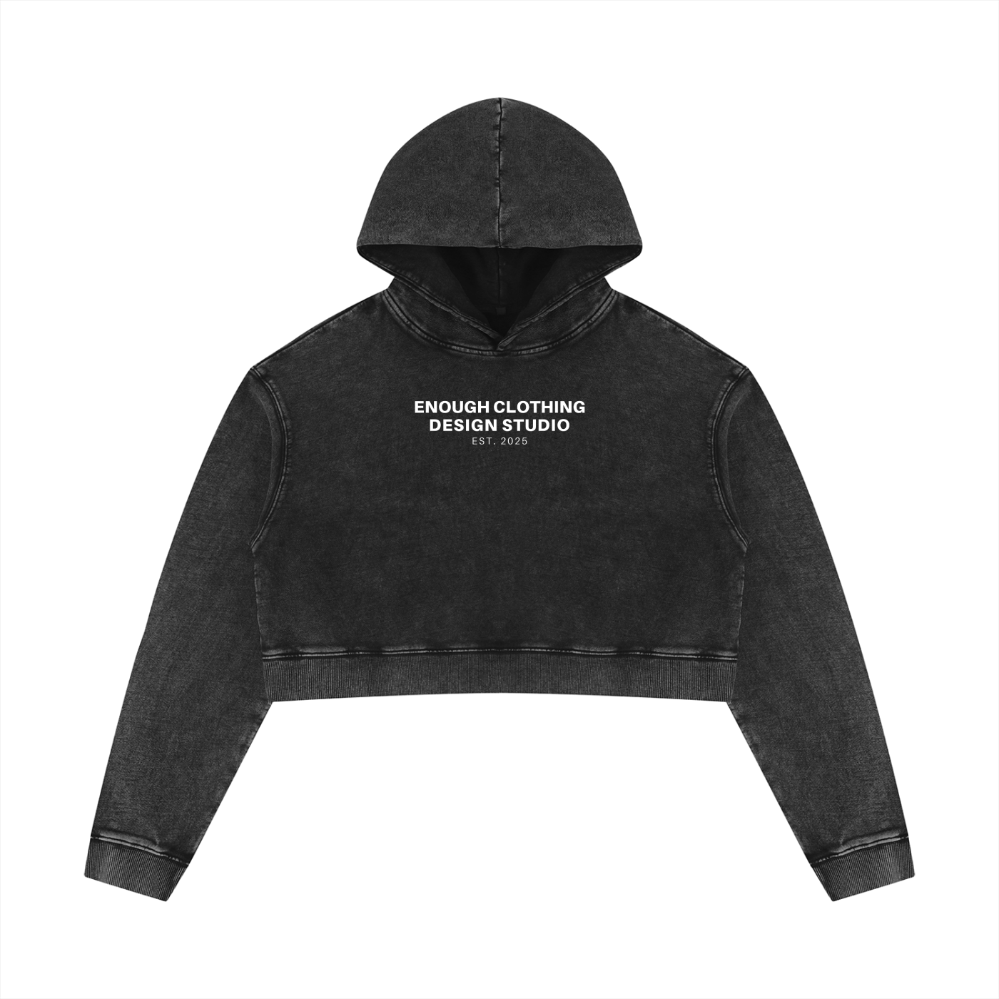 Women’s Mineral Washed Crop Hoodie