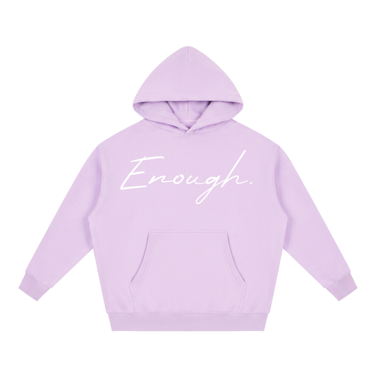 Enough.Essential Oversized Boxy Fit Fleece Hoodie