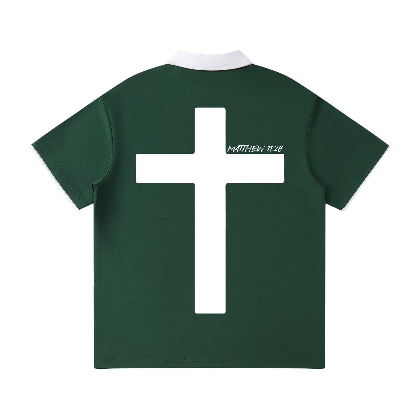 Contrast Collar Raglan Polo Shirt