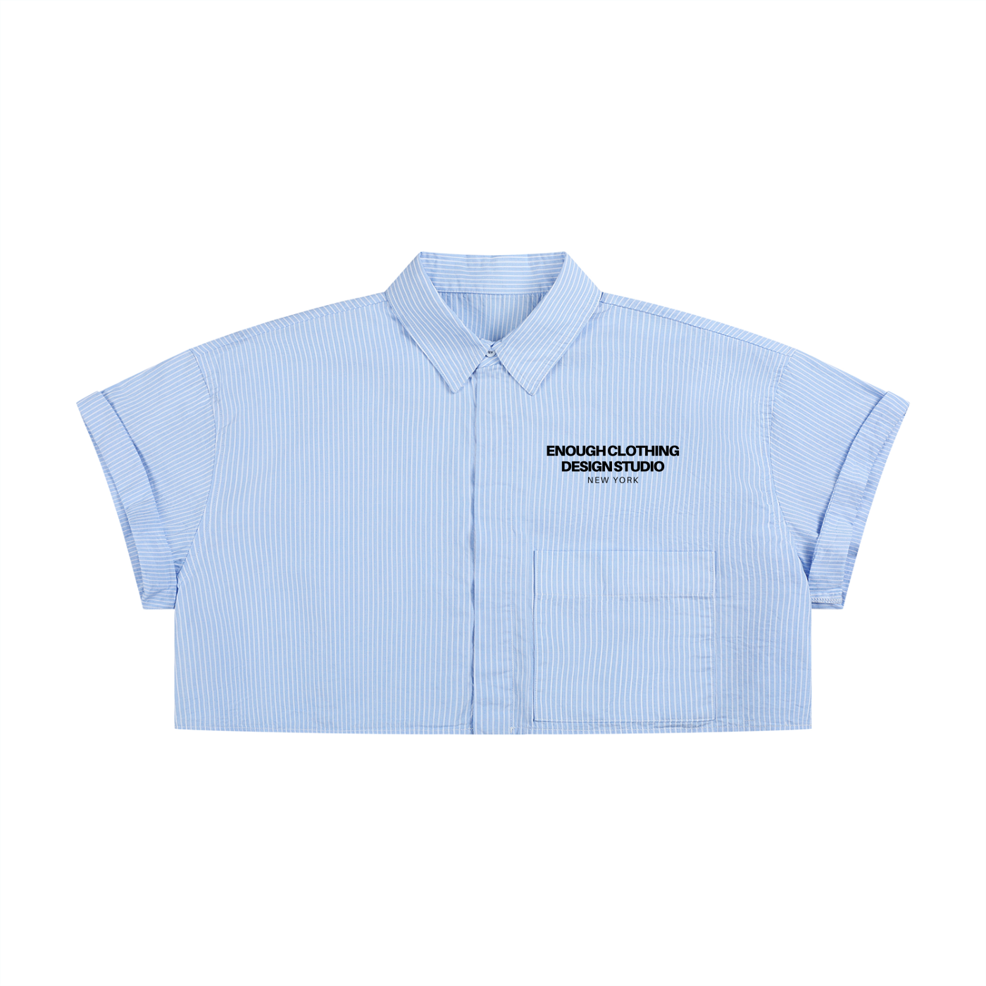 Women’s Striped Boxy Cropped Shirt