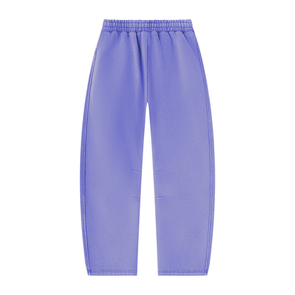 Enough.Vintage Wash Barrel Leg Fleece Sweatpants