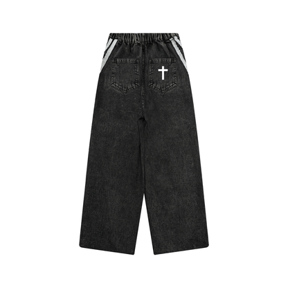Kid’s Vintage Wash Side Stripe Jeans