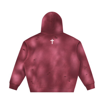 ECDS Sunfade Frayed Fleece Hoodie