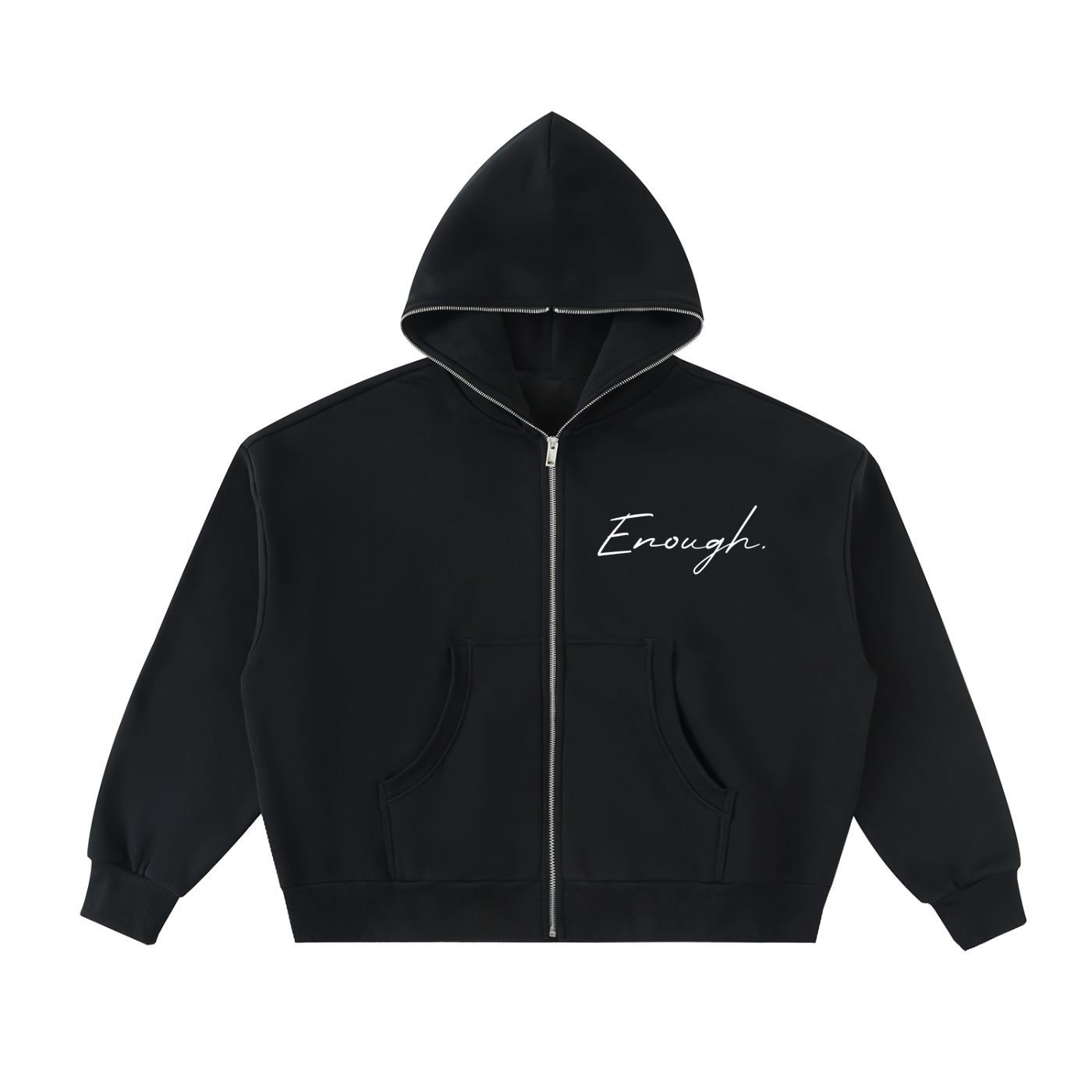 Enough.Hoodie Black