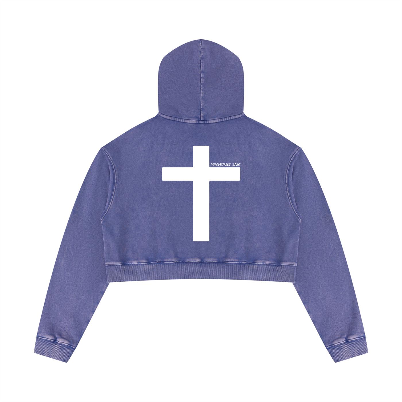 Women’s Mineral Washed Crop Hoodie