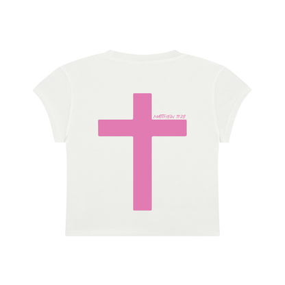 Women's ECDS NY Cropped Crewneck White