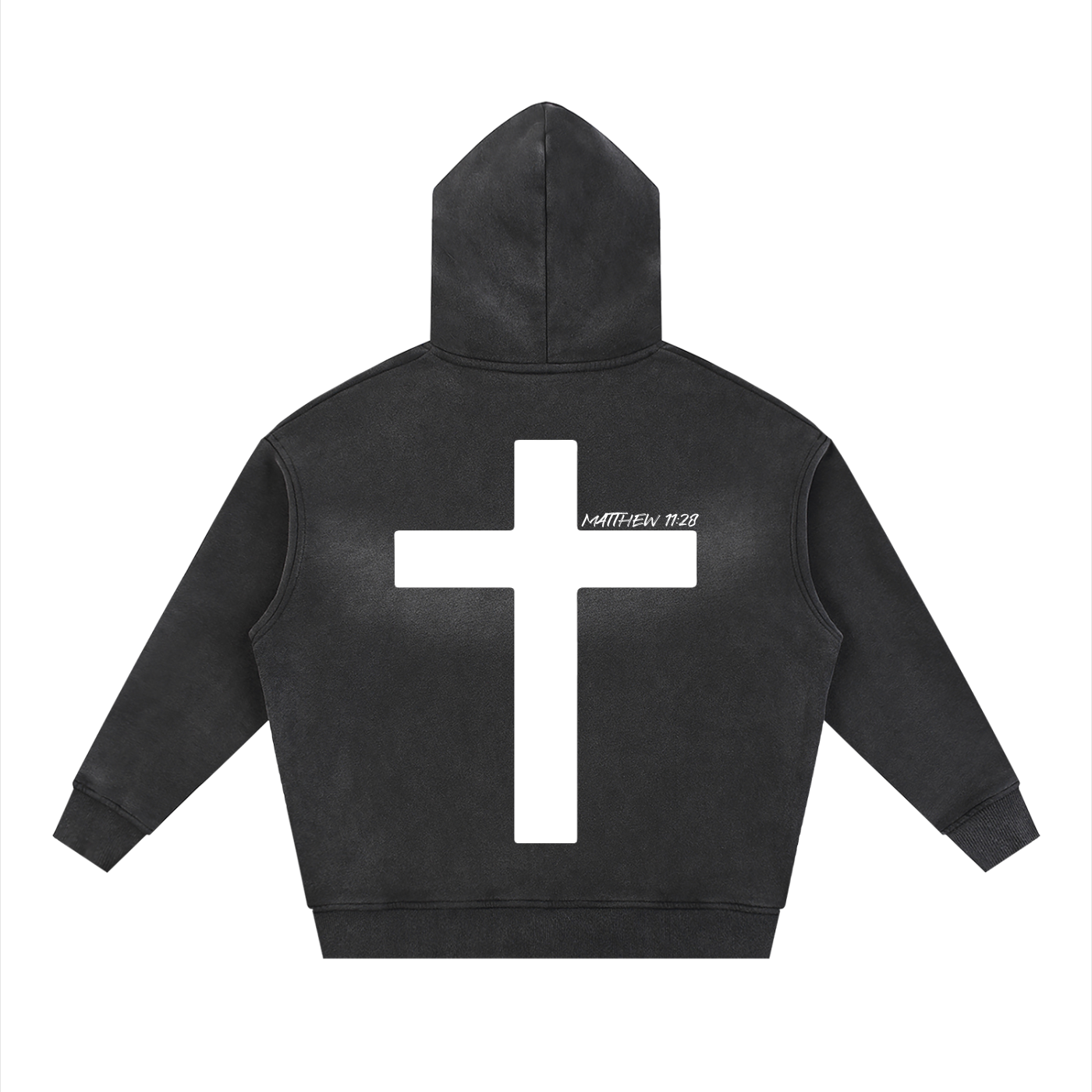 Sunfade Two-way Zipper Boxy Fleece Hoodie