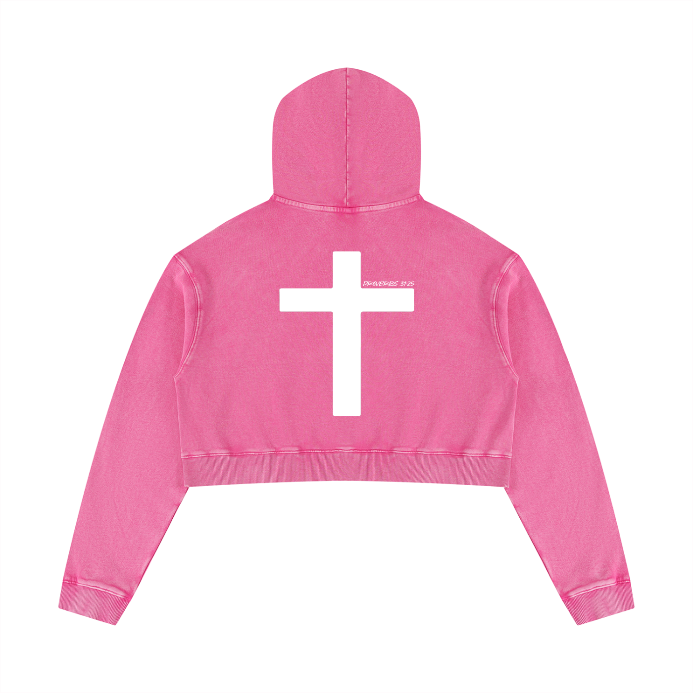Women’s Mineral Washed Crop Hoodie