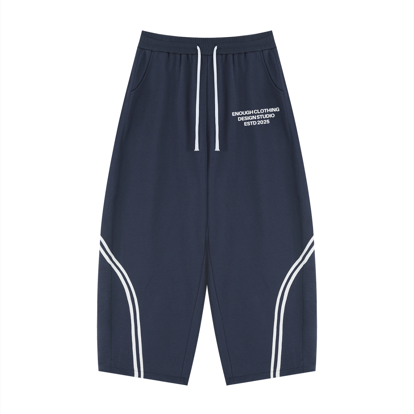 Unisex Wide Leg Piping Sweatpants