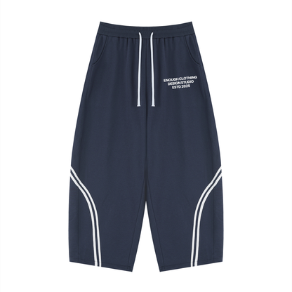Unisex Wide Leg Piping Sweatpants