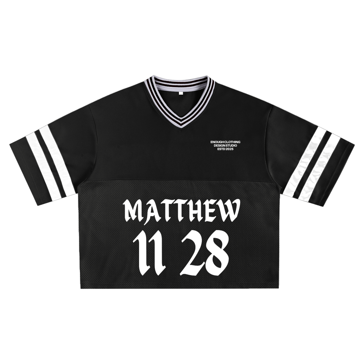 YOU ARE ENOUGH Boxy Jersey Black