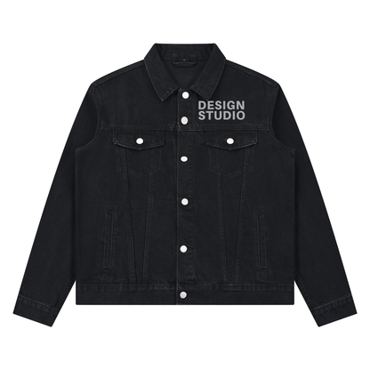 Unisex Vintage Wash Denim Jacket
