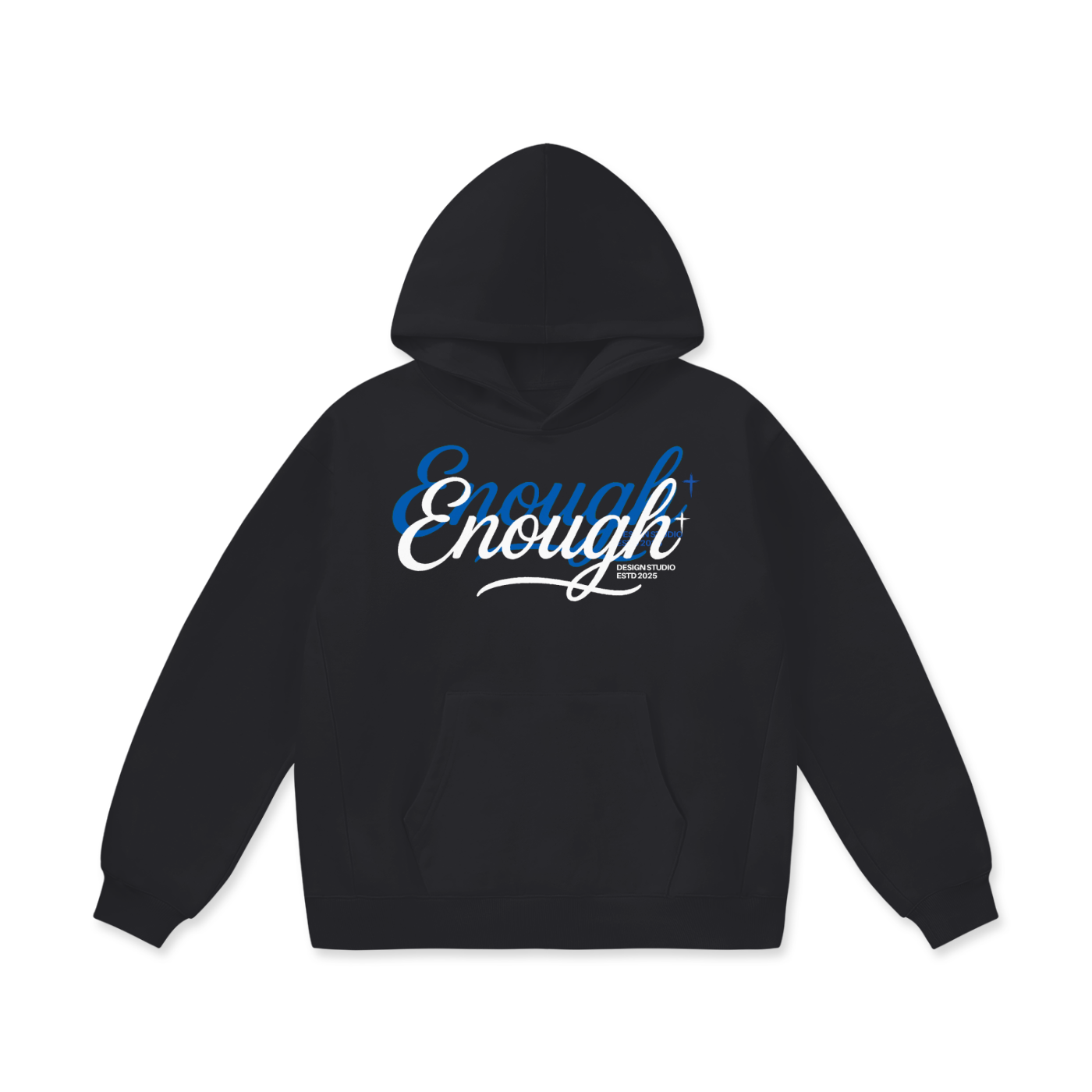 Double Enough Hoodie Black +