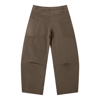 Enough.Barrel Leg Pants Coffee