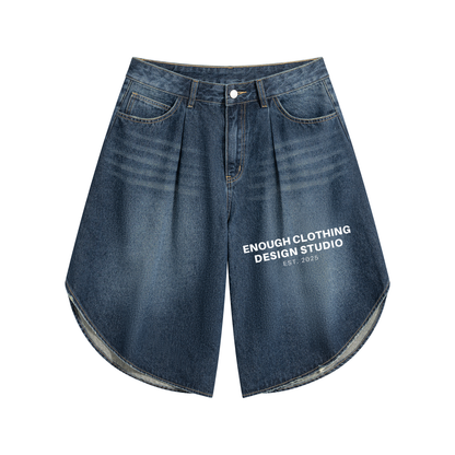 Men’s Wide Leg Denim Shorts