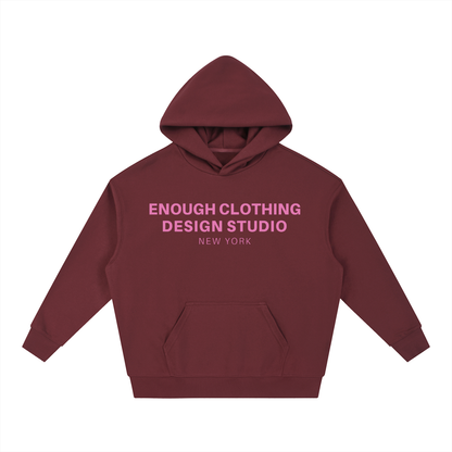 ECDS NY Boxy Hoodie Maroon