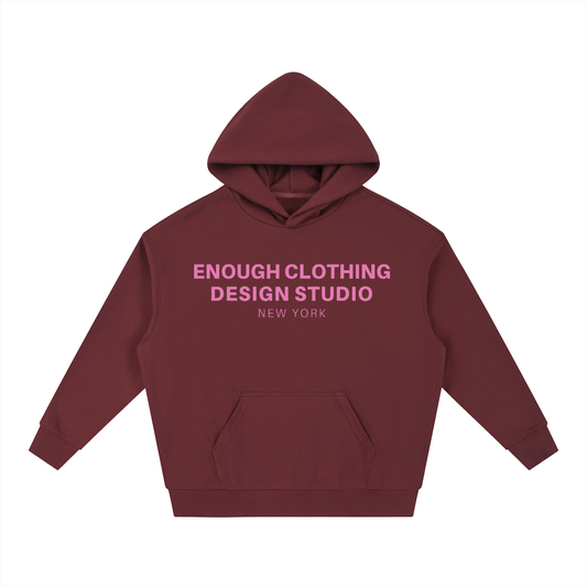 ECDS NY Boxy Hoodie Maroon