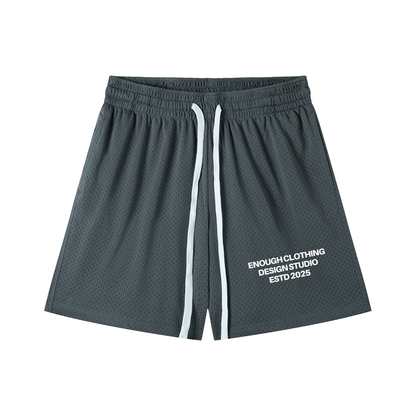 Enough.Mesh Drawstring Shorts