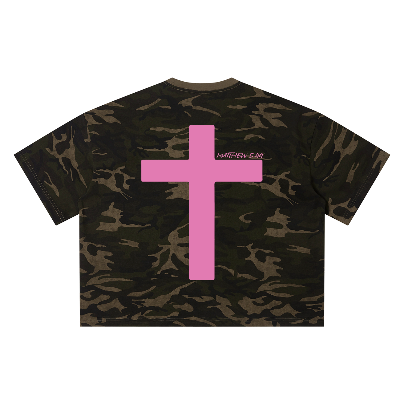 Boxy Camo & Pink Tee
