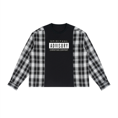 Spiritual Advisory Plaid Long Sleeve T-Shirt
