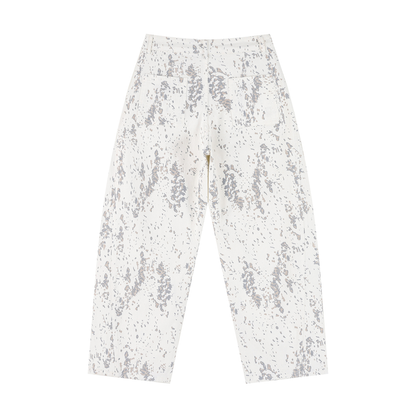 ECDS Women's Splatter Barrel Leg Jeans