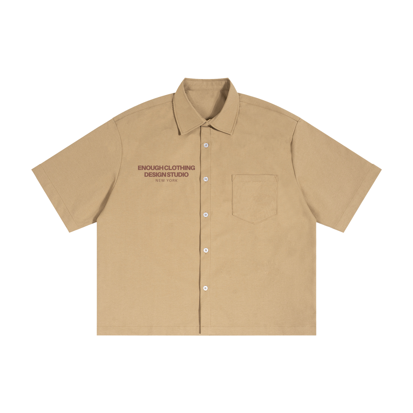 Jesus Is Lord Short Sleeve Shirt Khaki